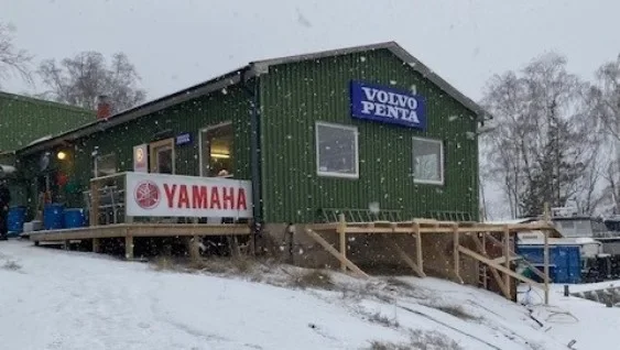 Vinterförvaring av båtar på Lagerviks Båtvarv